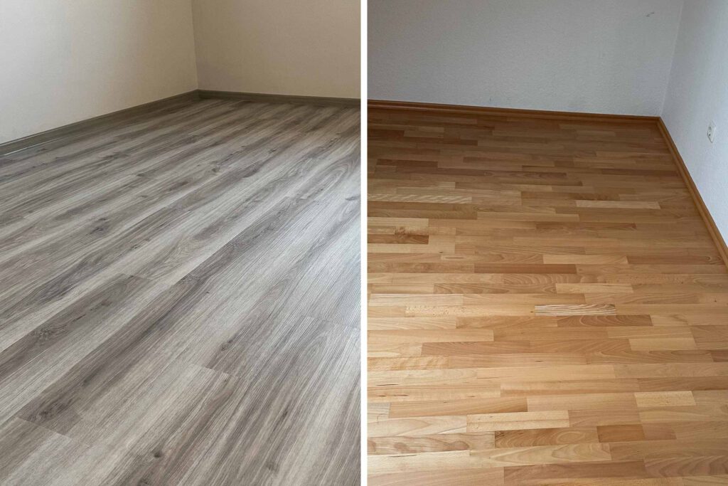 Vinyl und Laminat im Vergleich